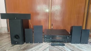 Video thumbnail for YAMAHA RX-V430 5.1 AV Receiver and YAMAHA NS-P320 with Active Subwoofer YAMAHA SW-P201 by Partha Chakrabarty