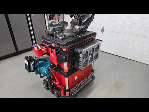 Milwaukee Packout Tool Box Compact Plate, Battery Storage and Accessories Build Out with Custom Hack