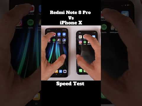 Redmi Note 8 Pro vs iPhone X – SPEED TEST SHOWDOWN! Who Wins? 🚀 #shorts