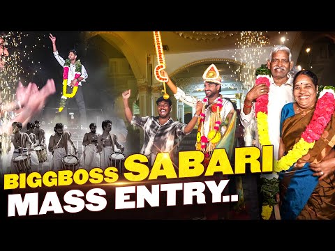 Sabari Bigg Boss 9 Celebration | Mass Welcome by VJ Vasanth, Family & Friends
