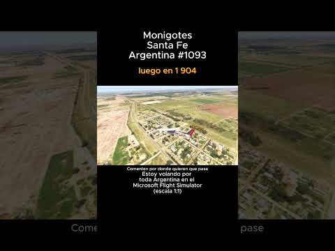 Monigotes, Santa Fe desde el Microsoft Flight Simulator #monigotes #santafe #msfs #argentina