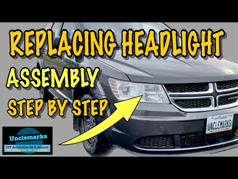 How to replace headlight assembly on Dodge Journey & Fiat Freemont?