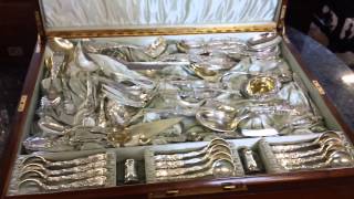 Extremely rare Tiffany & Co Chrysanthemum Sterling silver Flatware Set