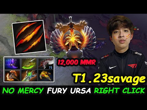23savage Ursa Warrior 12K MMR Carry No Mercy Right Click vs Fnatic Masaros Dota 2 pro Gameplay