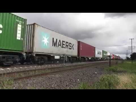 Australian Trains Qube Logistics MC1 Freight Train Part 2 - Eisenbahn Zug