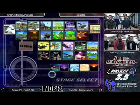 IMDB12 - Tempest (Fox) + TripleR (Kirby) vs Kradi (Sheik) + GoodKenneth (Falco) - Melee 2v2