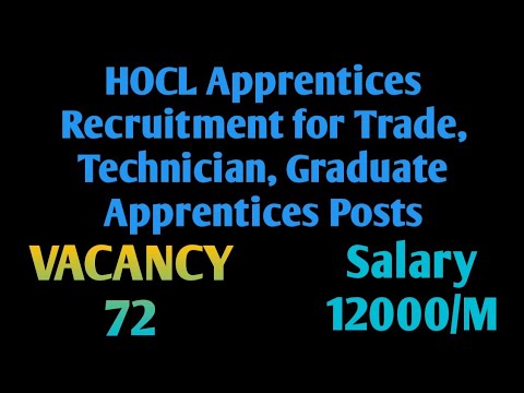 HOCL Apprentices Recruitment for 72 Trade, Technician, Graduate Apprentices Posts