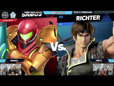 Gwinnett Brawl August 2019 - HushPuppy(Samus) VS Vendetta(Richter) - Winners Quarters