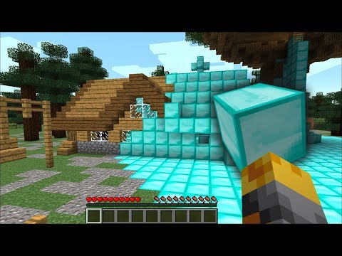 MC Naveed - Minecraft - Minecraft DIAMOND HOUSE MOD / TRANSFORMING EVERYTHING INTO DIAMONDS!! Minecraft Mods