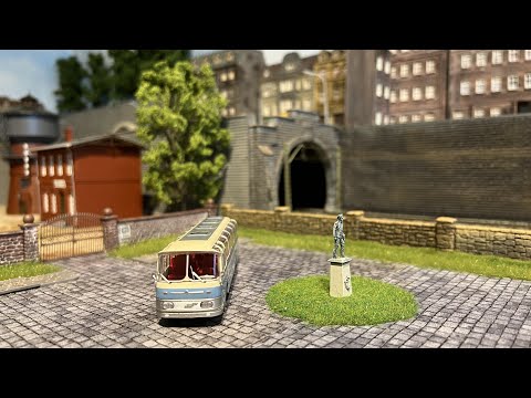 Bau meiner Modellbahn H0 Teil 12 (  Bahnhof und ein Denkmal)