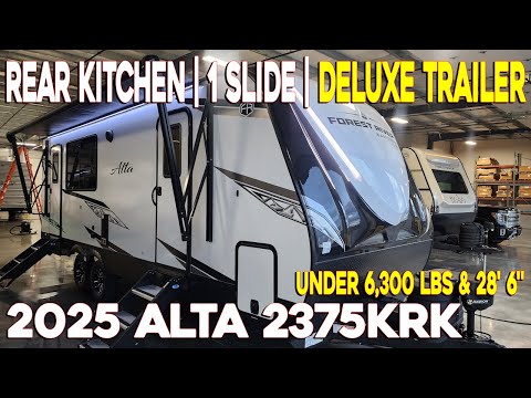 2025 Alta 2375KRK Rear Kitchen Couples Travel Trailer By East To West at Couchs RV Nation - RV Tour