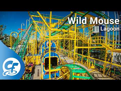 Front row point of view footage of Wild Mouse