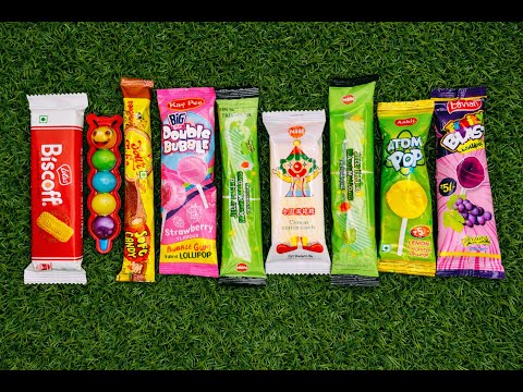 ASMR: Unboxing a Giant Mystery Box Full of Candy chocolate rainbow lollipops Satisfying video🍡🍭🍓