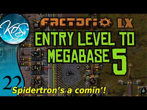 Factorio 1.X Entry Level to Megabase 5 - 22 - SPIDERTRON RESEARCH! - Guide, Tutorial