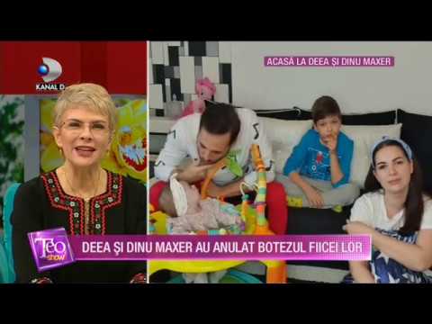 Teo Show(25.03)-Deea si Dinu Maxer, viata in autoizolare cu 2 copii! Au anulat botezul fiicei lor!