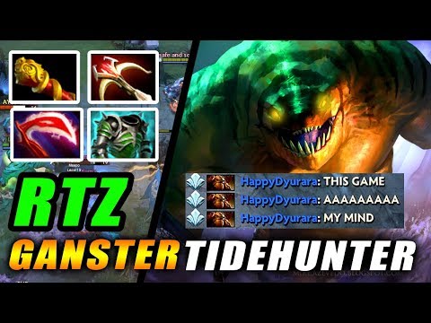 RTZ Carry Tidehunter RAID BOSS - MVP 1 v 4 Gangster OWNING Enemies - Dota 2