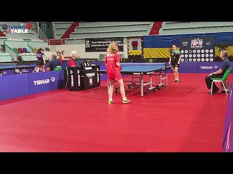 HOCHART Leana vs SANTA Mariana - Top 10 Européen 2022 tennis de table