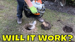 Install Holes In Your Lawn For Drainage