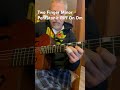 TWO FINGER MINOR PENTATONIC RIFF ON Dm DOUG MUNRO #shorts