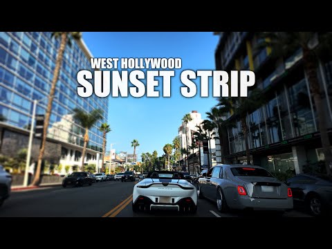 Peaceful Sunday Drive in Los Angeles | Beverly Hills, Hollywood & Downtown LA 4K HDR