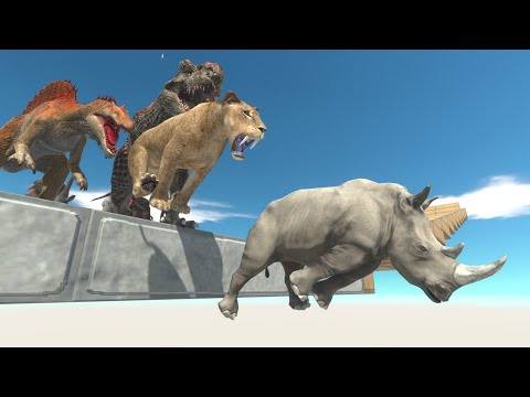 8 Levels of Danger | Running and Jumping through the Danger Zone - Animal Revolt Battle Simulator