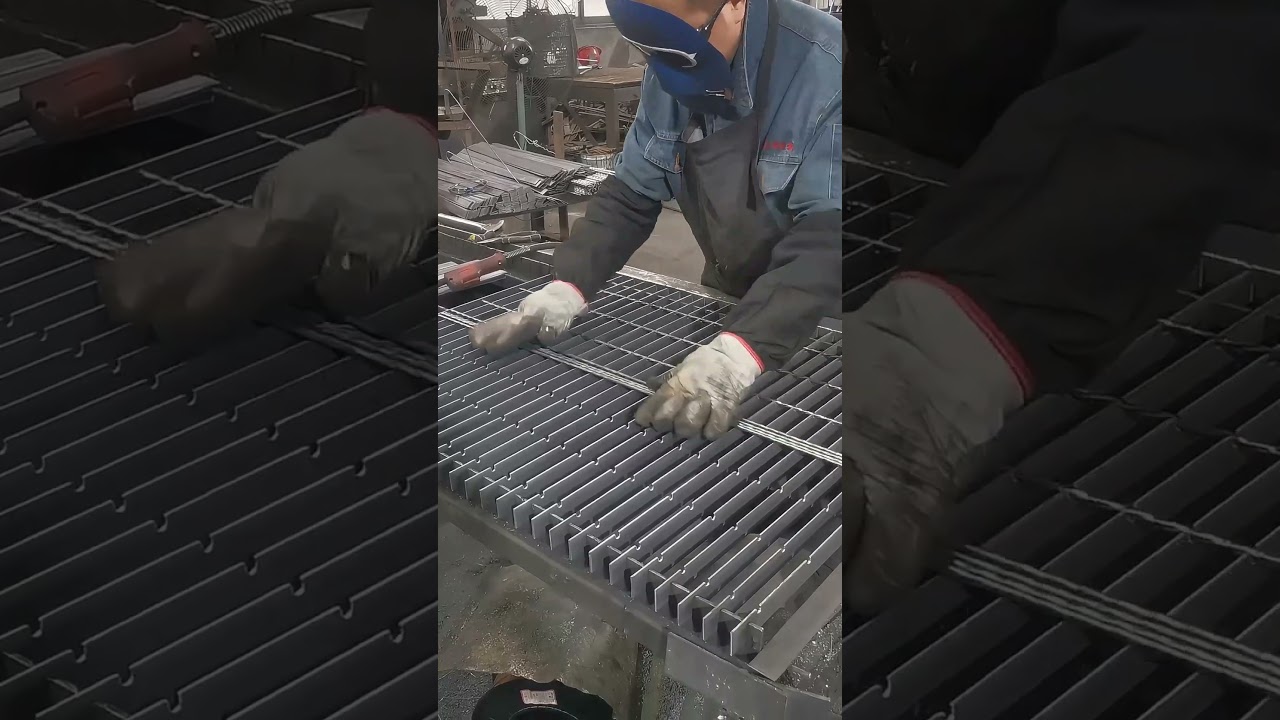 19W4 Steel Grating Fabrication 🔥 Industrial Strength & Precision Welding! #steelgrating #welding