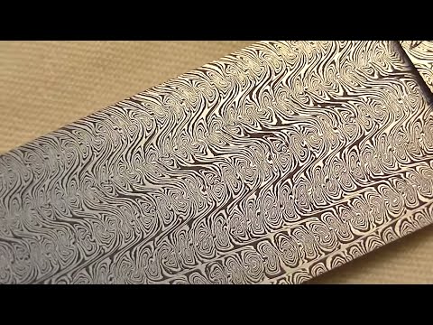 Damascus steel: Making a special twisted multibar blade