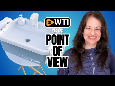 Portable Sink: Patented Wash Station with Electronic Faucet | 2 Gallons | Easy Setup | Indoor & Outdoor Use | Ideal for Dishwashing - WTI product video review