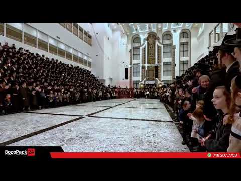 First Hachnusas Sefer Torah to the new Bobov-45 Shul, donated by Reb Usher Zelig Goldman