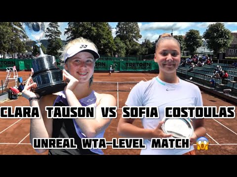 Clara Tauson vs Sofia Costoulas - Unreal WTA-level match 😱