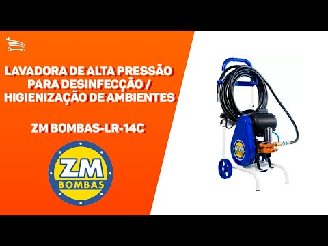 Lavadora Industrial de Alta Pressão LR-14C Motor Weg 1CV 130 Libras 14L/min  - Video