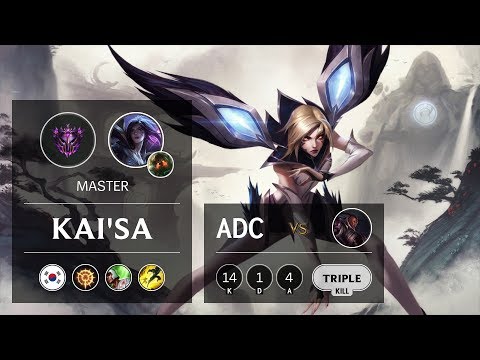 Kai'Sa ADC vs Lucian - KR Master Patch 9.11