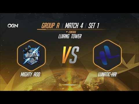 OGN Apex Group A Mighty AOD VS LUNATIC-HAI Map 1