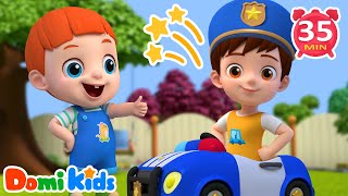 警車在哪里🚓 | 警車巡邏出動 | 交通安全啟蒙 | 寶寶認知交通工具 | 親子互動兒歌🎵 | 寶貝多米