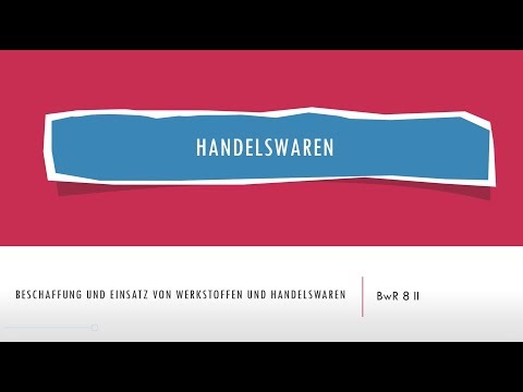 BwR 8 II - Handelswaren
