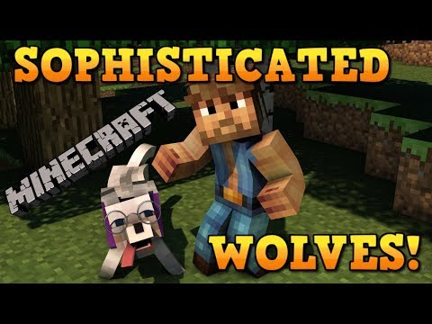 Minecraft: BEST WOLF EVER!  Sophisticated Wolves Mod Showcase! Video