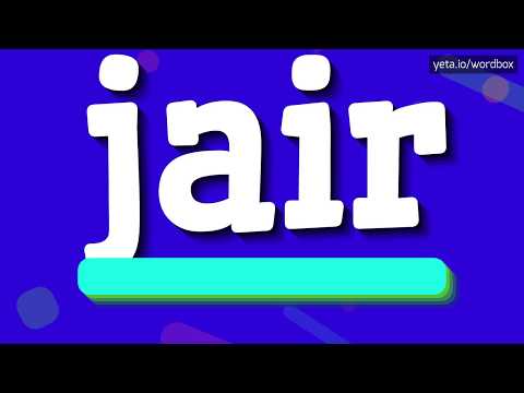 JAIR - HOW TO PRONOUNCE IT!?