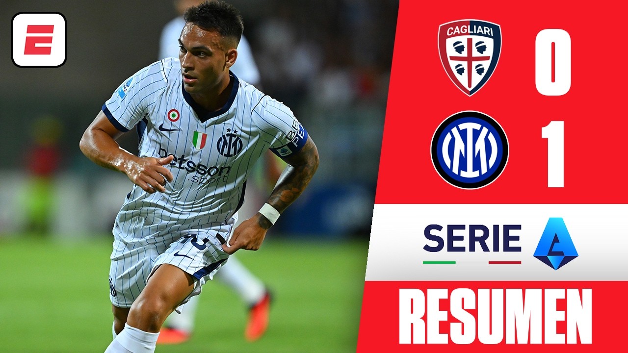 EL INTER DE LAUTARO MARTÍNEZ sumó otro triunfo vs CAGLIARI en la SERIE A. Calhanoglu anotó | Resumen