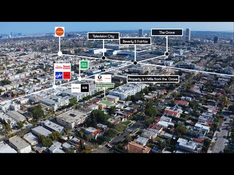439 N Hayworth Ave, Los Angeles | Multifamily Property Drone Tour