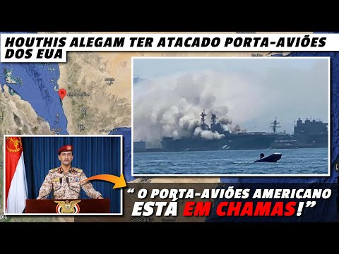Mar Vermelho: HOUTHIS afirmam ter atingido um porta-aviões dos EUA