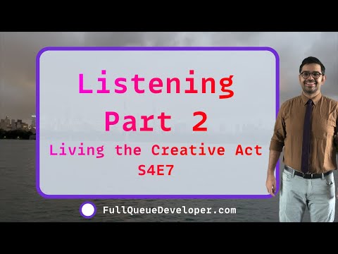 "Listening" pt2 💜 Living the Creative Act S4E7 💜 reading "The Creative Act" by Rick Rubin thumbnail