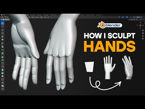 Sculpting Hands Is SOO EASY | Blender Tutorial