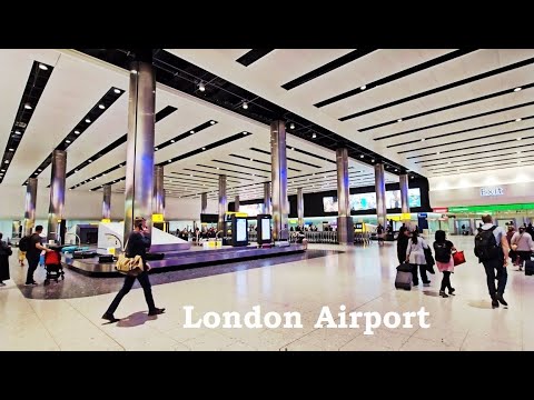 London Airport Heathrow International Arrival E-gates, Walk Through and London Airport Taxi - LHR