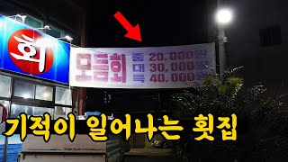 전국에서 가장 미친 횟집을 만났습니다.