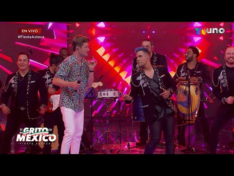 Cañaveral y Alexander Acha juntos en El Grito de México, Fiesta Azteca. | Fiesta Azteca
