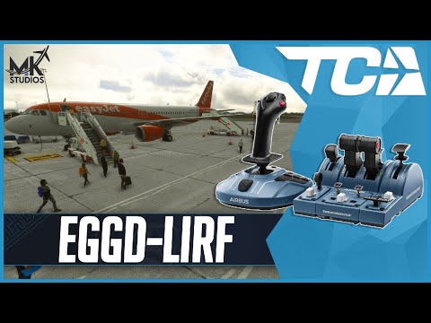 MSFS LIVE | Real World easyJet OPS | Fenix A320 v2 | Bristol to Rome | Thrustmaster TCA Airbus Pack