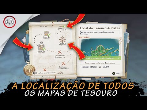 Genshin Impact, A Localização de todos os MAPAS de TESOURO em  Inazuma | Super Dica PT-BR