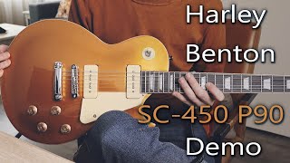 Video thumbnail for Harley Benton SC-450 P90 GT Classic Series Demo (no talking) by Rudy Bressers
