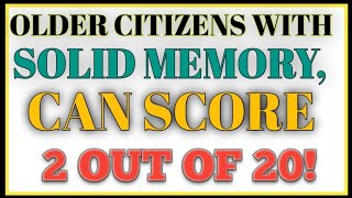 OLDER CITIZENS WITH SOLID MEMORY CAN SCORE 2 OUT OF 20! | ENGLISH GRAMMAR TEST | GRAMMAR EXPERTS