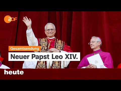 heute 19:00 Uhr vom 08.05.2025 Neuer Papst Leo XIV., Gedenken an Kriegsende, Einstufung der AfD